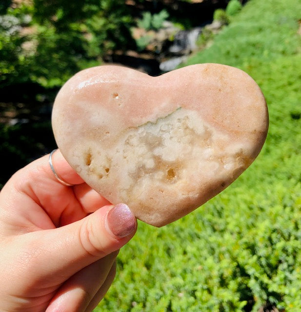 Pink Amethyst Heart Crystal