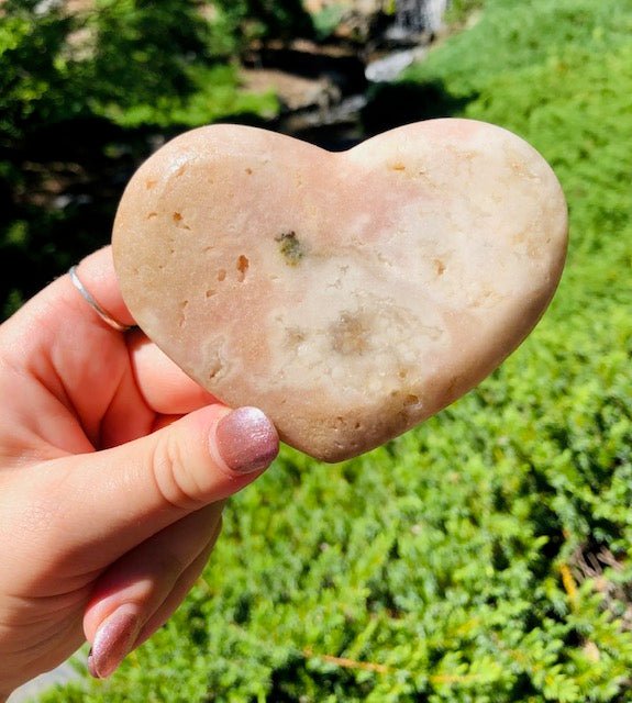 Pink Amethyst Heart Crystal