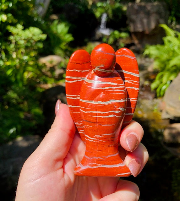 Red Jasper Crystal Angel