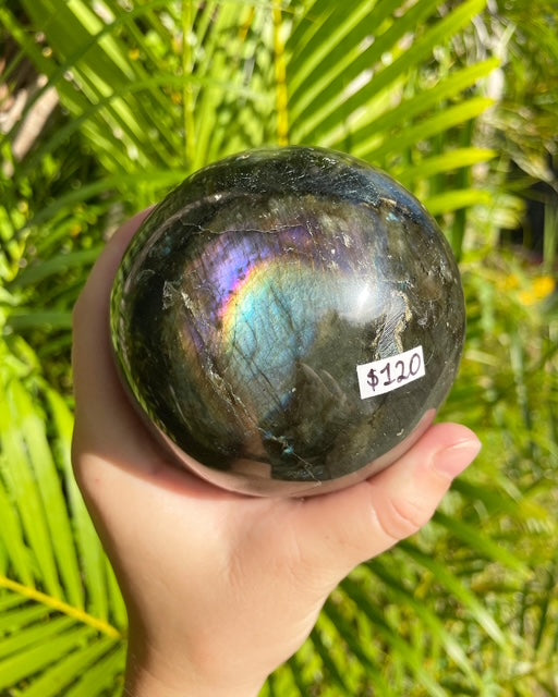 Labradorite Crystal Sphere