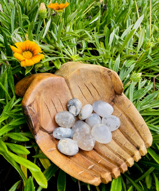 Tumbled Dendritic Opal Crystal