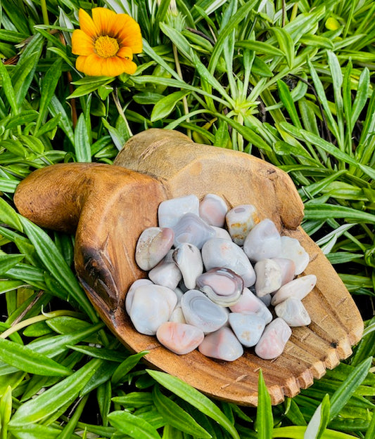 Tumbled Natural Pink Agate Crystal