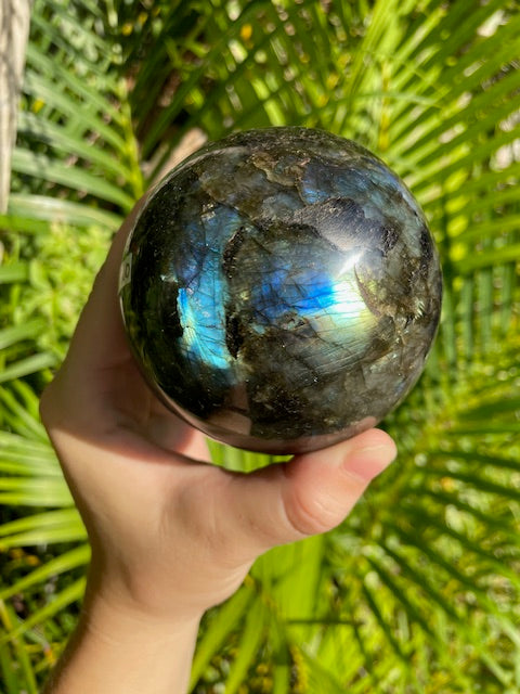 Labradorite Crystal Sphere