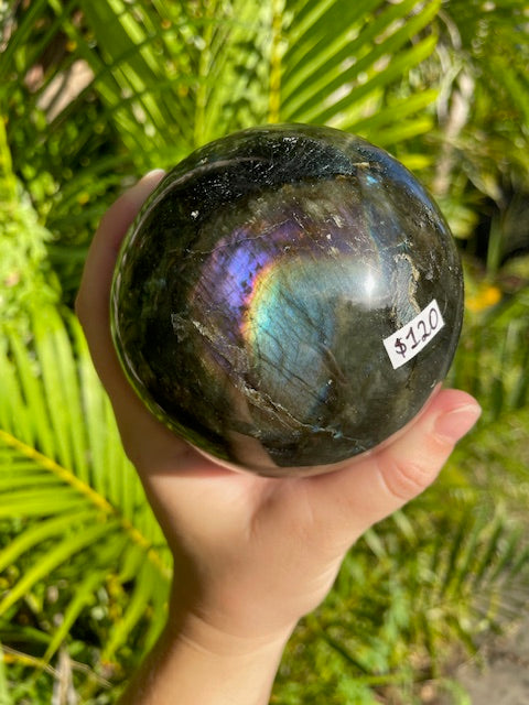 Labradorite Crystal Sphere